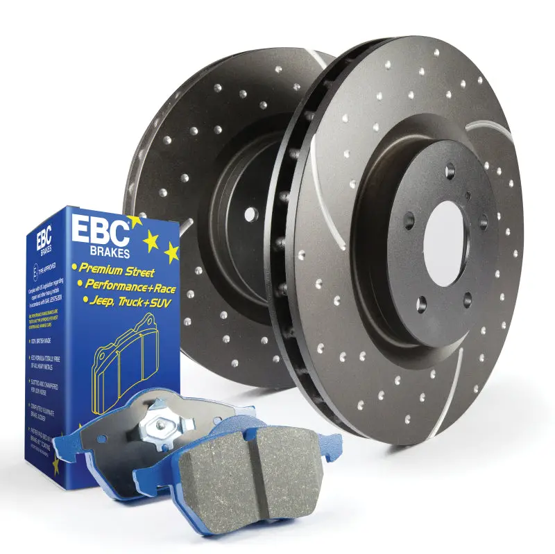 Ebc Sport S6 Brake Kit – Bluestuff Pads + Gd Grooved Rotors 1