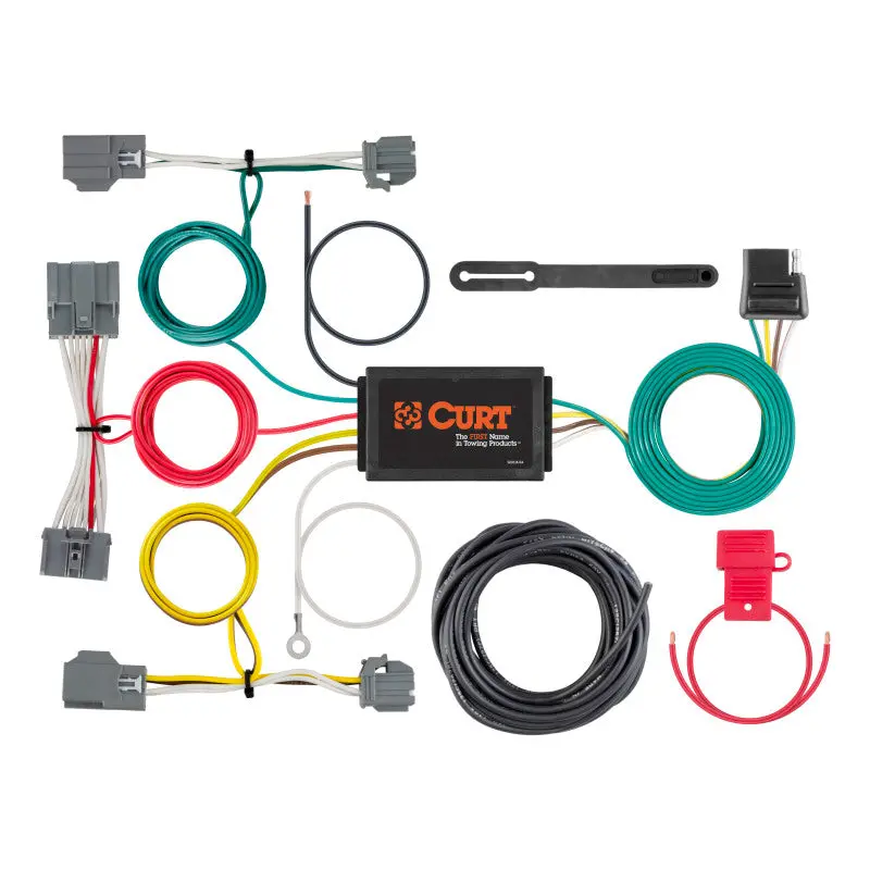 Curt Custom 4-Way Flat Trailer Wiring Harness For 2009–2016 Volvo Xc70 1