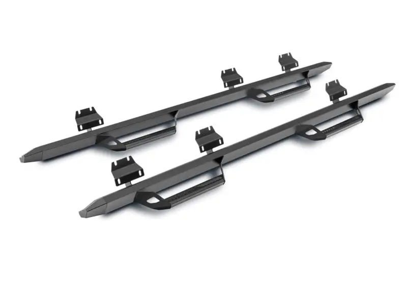 N-Fab Predator Pro Step Bars – Cab-Length, Textured Black Finish For 2007–2013 Chevy/Gmc 1500 & 2007–2010 2500 Extended Cab 1