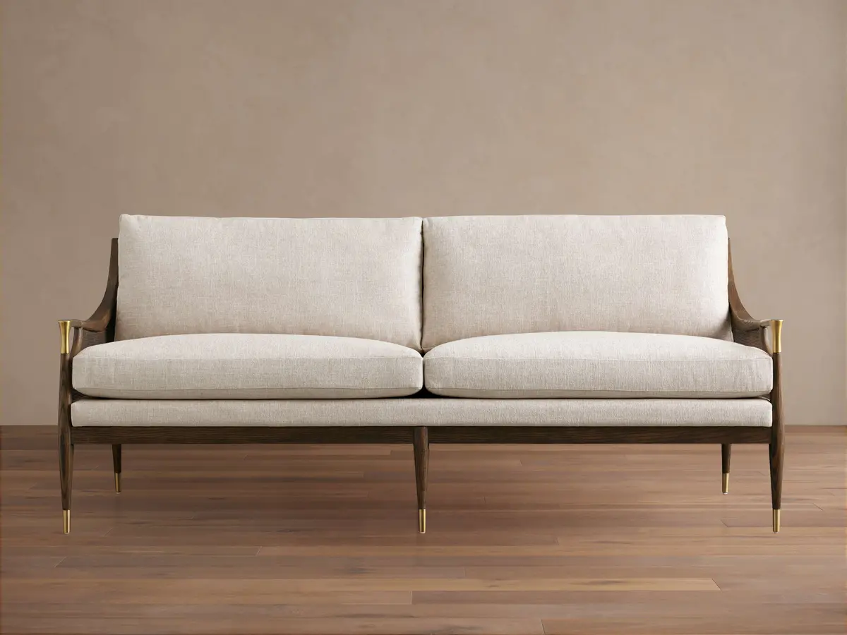 Fisher Cane Back Sofa 1