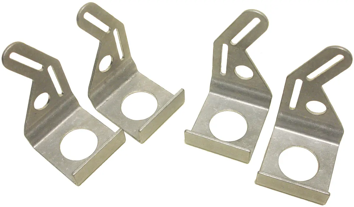 Aluminum Emc Mounting Brackets – 4-Piece Set (2 Left + 2 Right) For 12" Or 16" Electric Fans – Universal Radiators 1