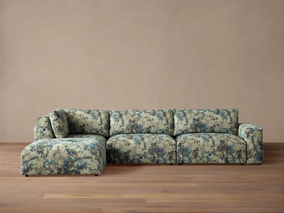 Keegan Four Piece Sectional With Ottoman 1