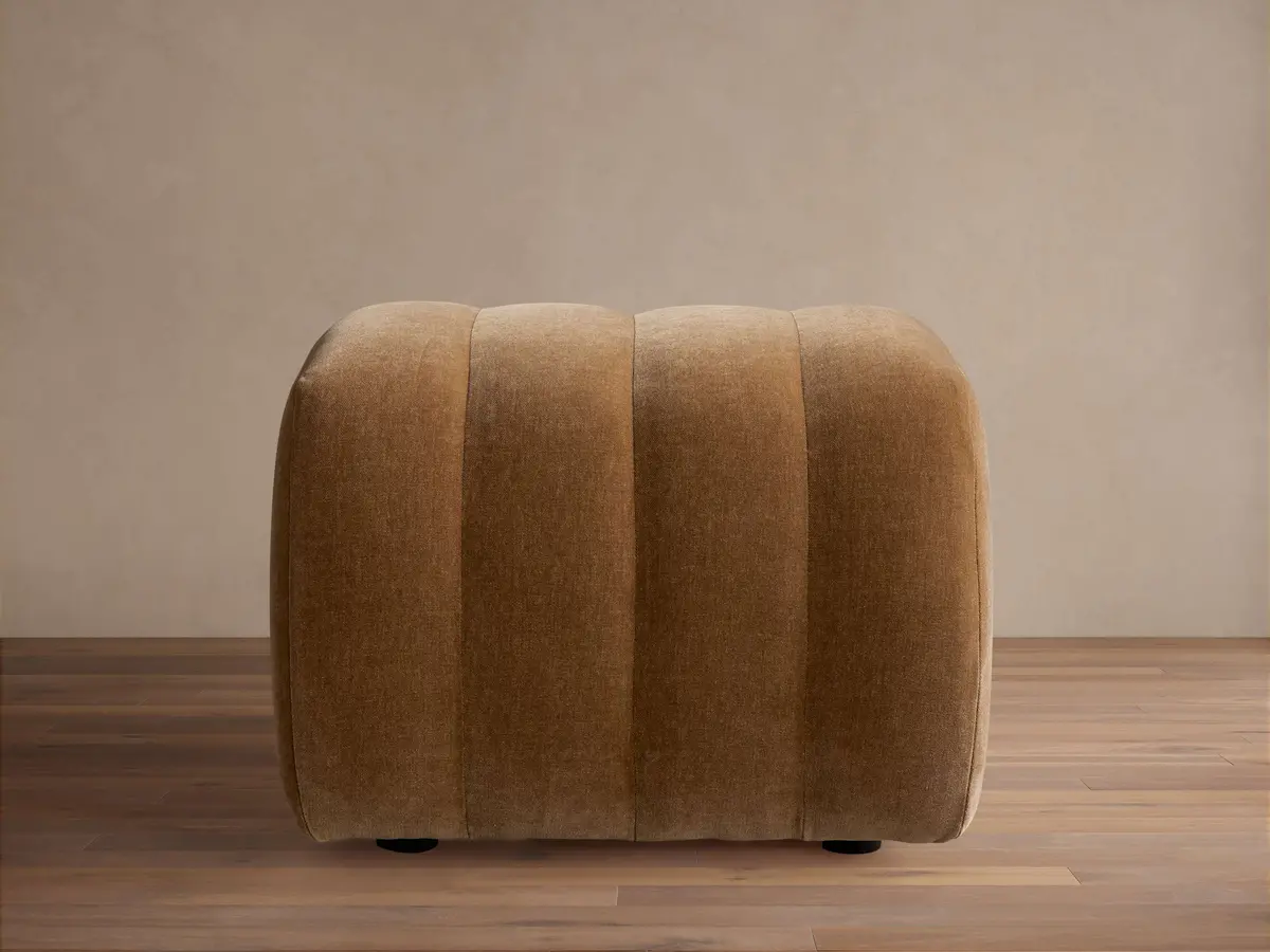 Fresno Channel-Stitched Ottoman 1