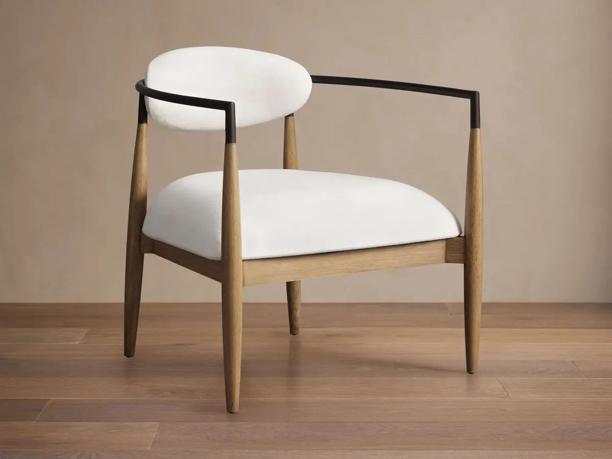 Jagger Chair In Natural And Downy Snow 1