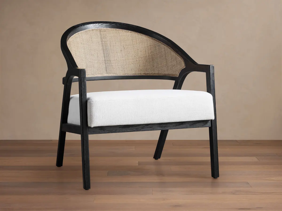 Aimee Chair In Nomad Snow 1