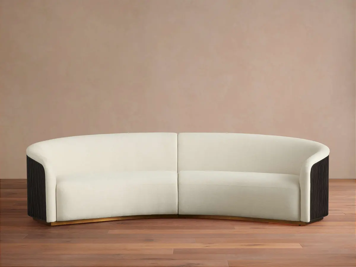 Finnley Two-Piece Curved Sectional 1