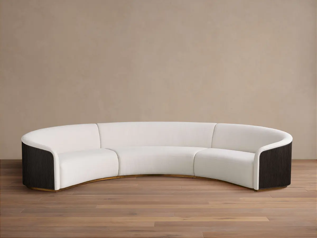 Finnley Three-Piece Curved Sectional 1