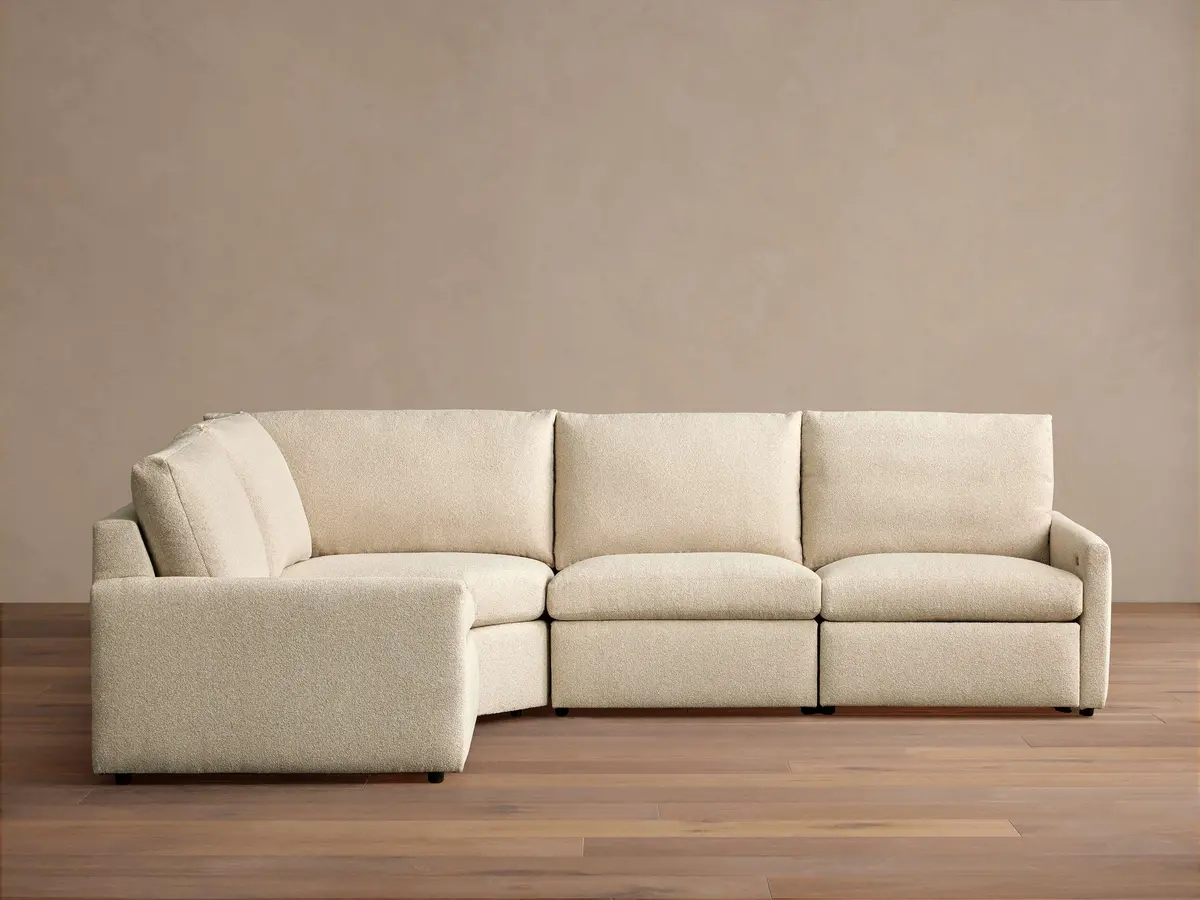 Kipton Slim Arm Four-Piece Motion Sectional 1