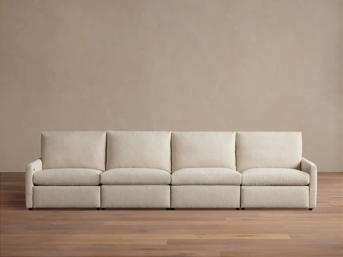 Kipton Slim Arm Four-Piece Motion Modular Sofa 1