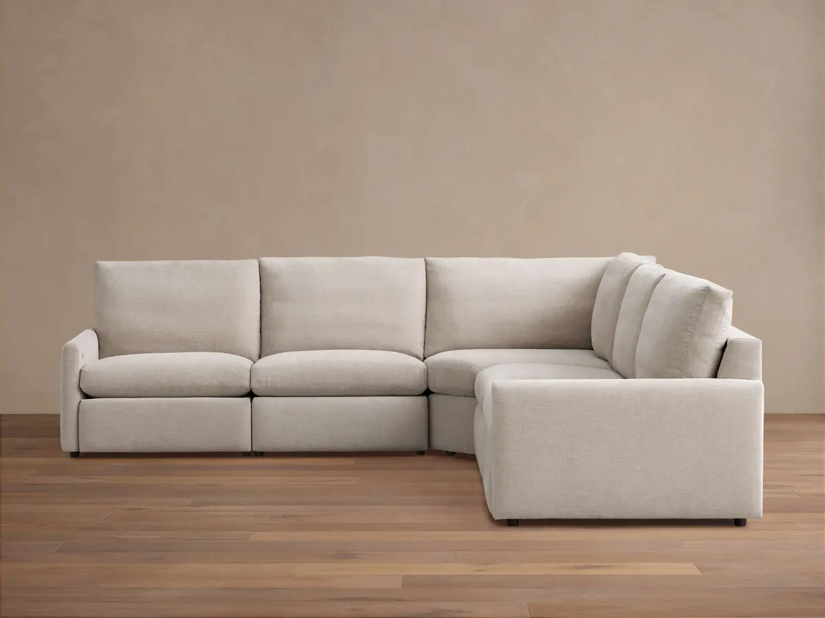 Kipton Slim Arm Five-Piece Motion Corner Sectional 1