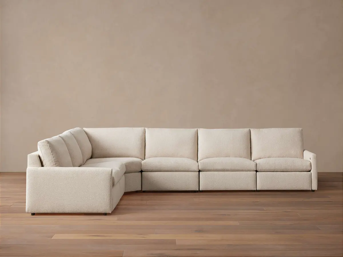 Kipton Slim Arm Six-Piece Motion Sectional 1