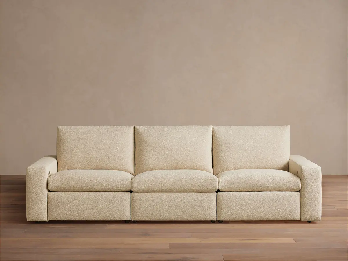 Kipton Wide Arm Three-Piece Motion Modular Sofa 1