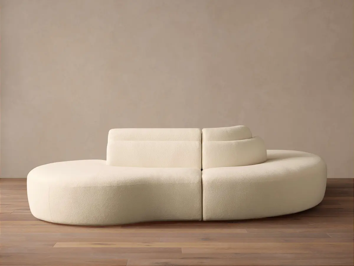 Lovina Three-Piece Sectional With Ottoman 1
