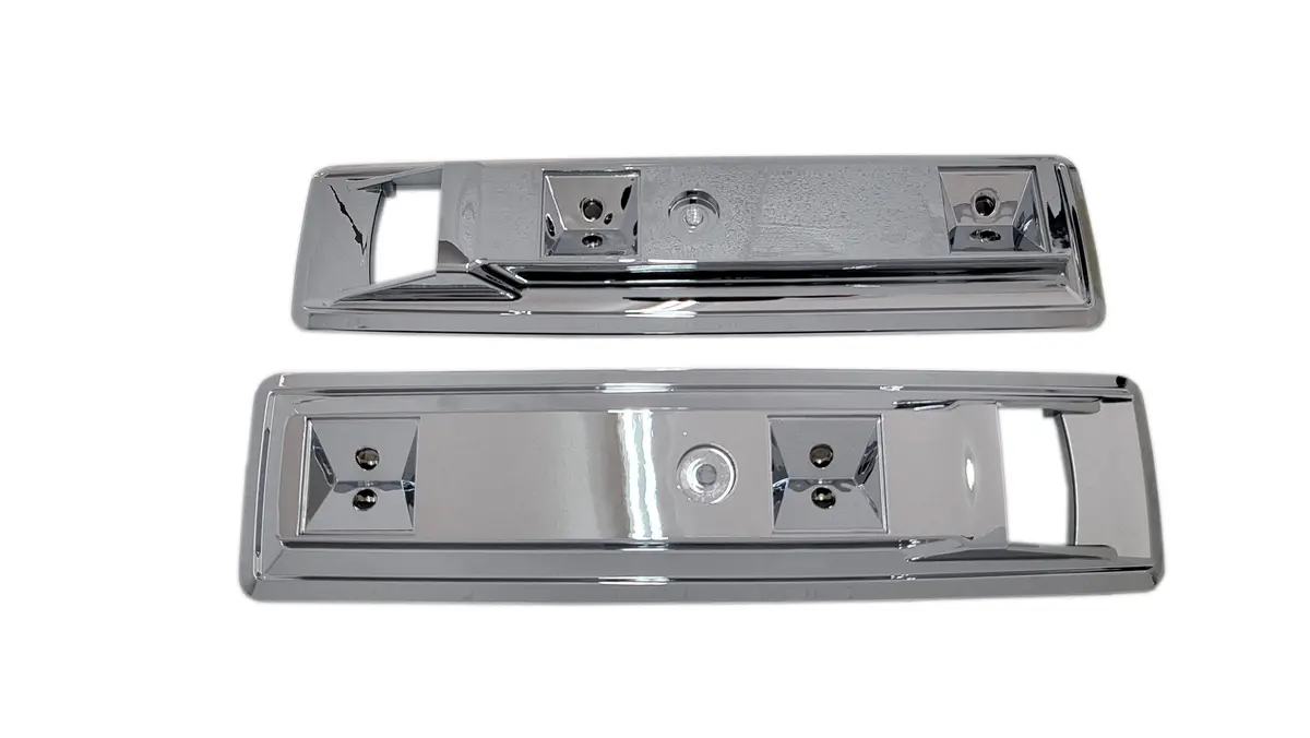 112 Mopar B-Body 13" Front Chrome Armrest Base 1