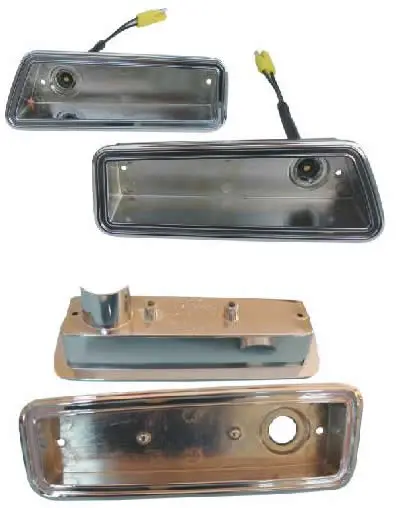 1215-70Coset Mopar 1970 Dodge Coronet Side Marker Bezel Set 1