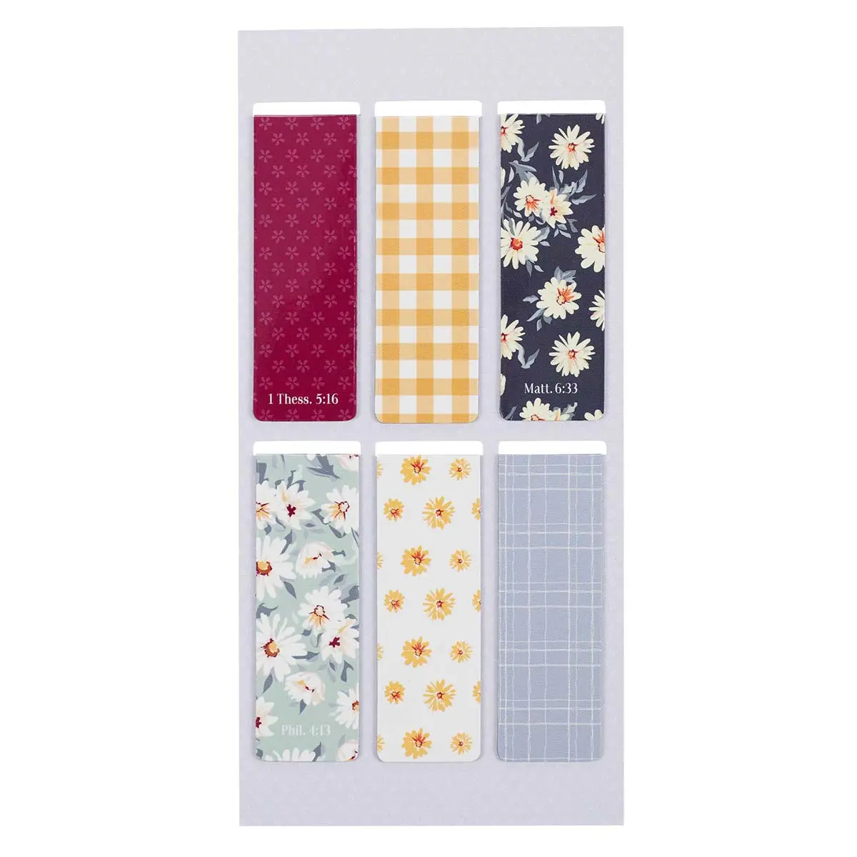 Daisies Magnetic Bookmarks Set Of 6 2