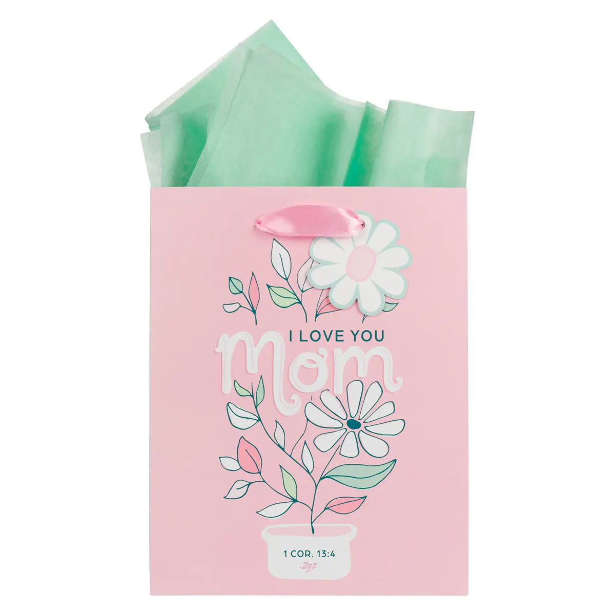 I Love You Mom Medium Gift Bag With Gift Tag 1