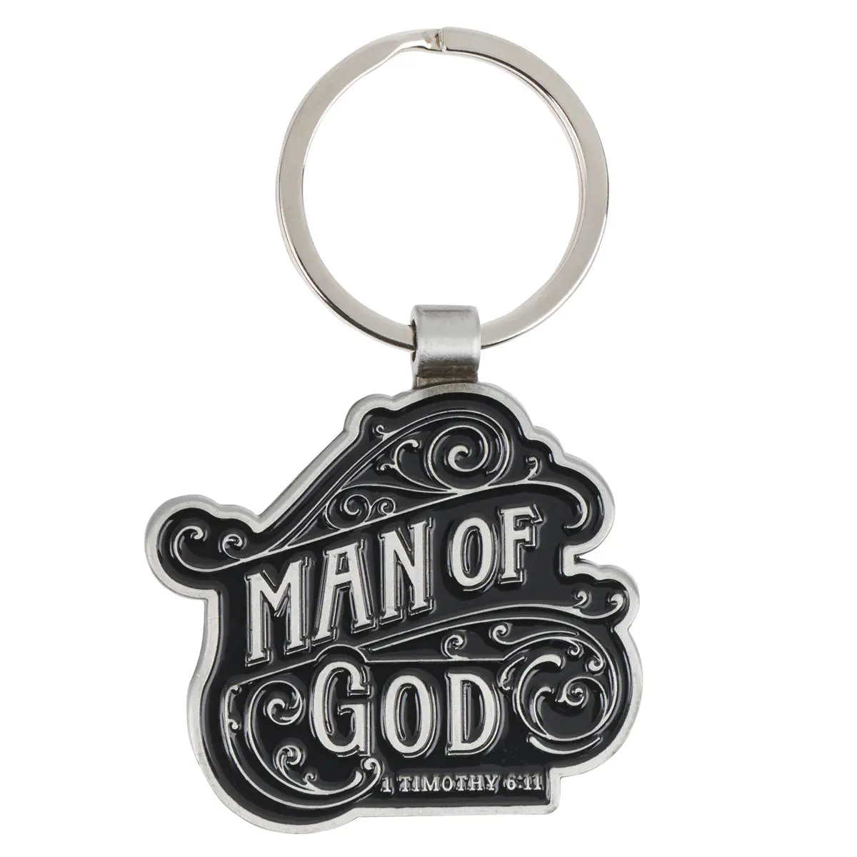 Man Of God Metal Key Ring 1