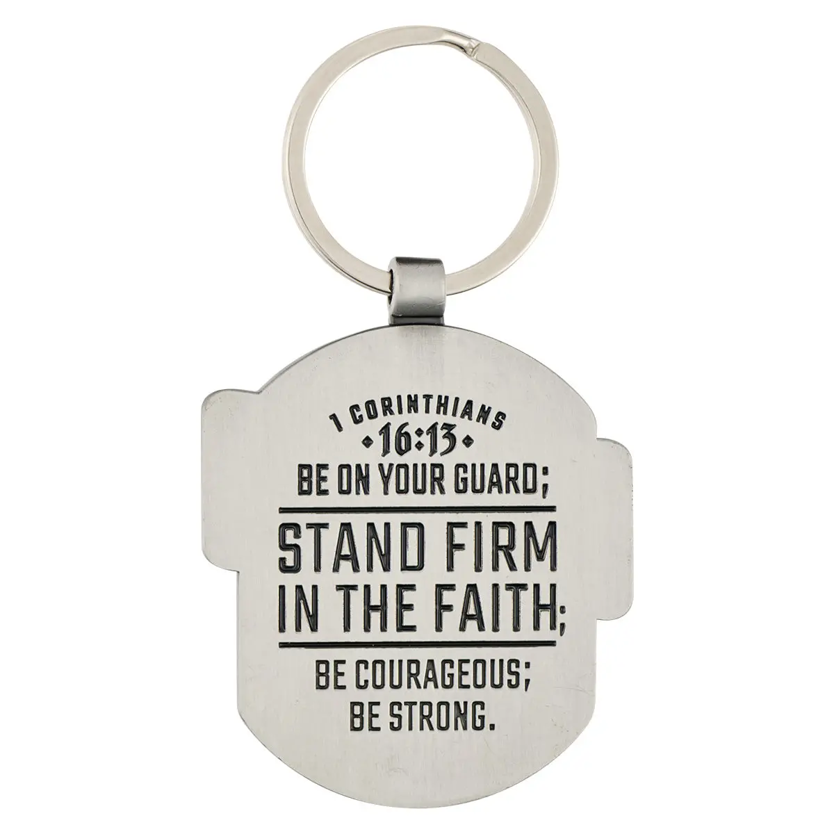 Stand Firm In The Faith Metal Key Ring 2