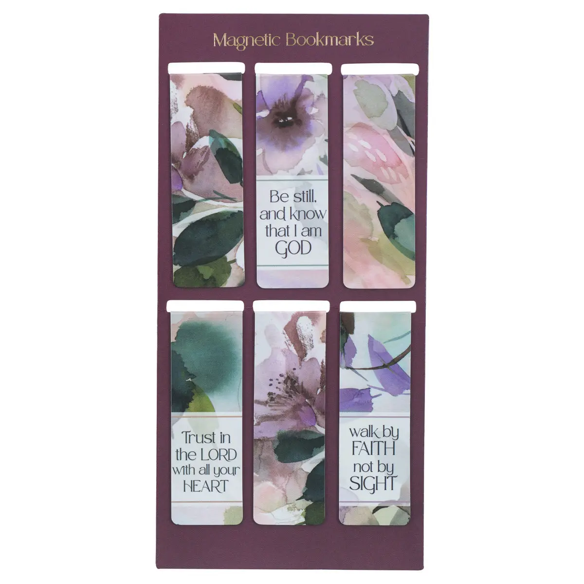 Trust In The Lord With All Your Heart Six-Piece Magnetic Bookmark Set 1