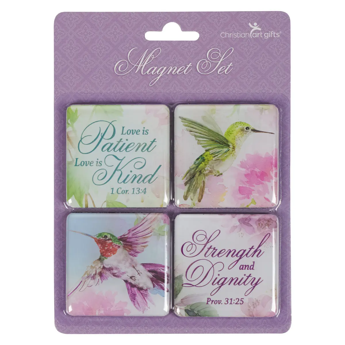 Strength And Dignity Hummingbird Four-Piece Magnetic Set 1