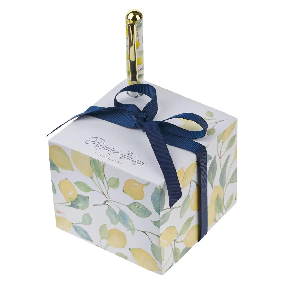 Rejoice Always Memo Note Block With Pen - 1 Thessalonians 5:16 1
