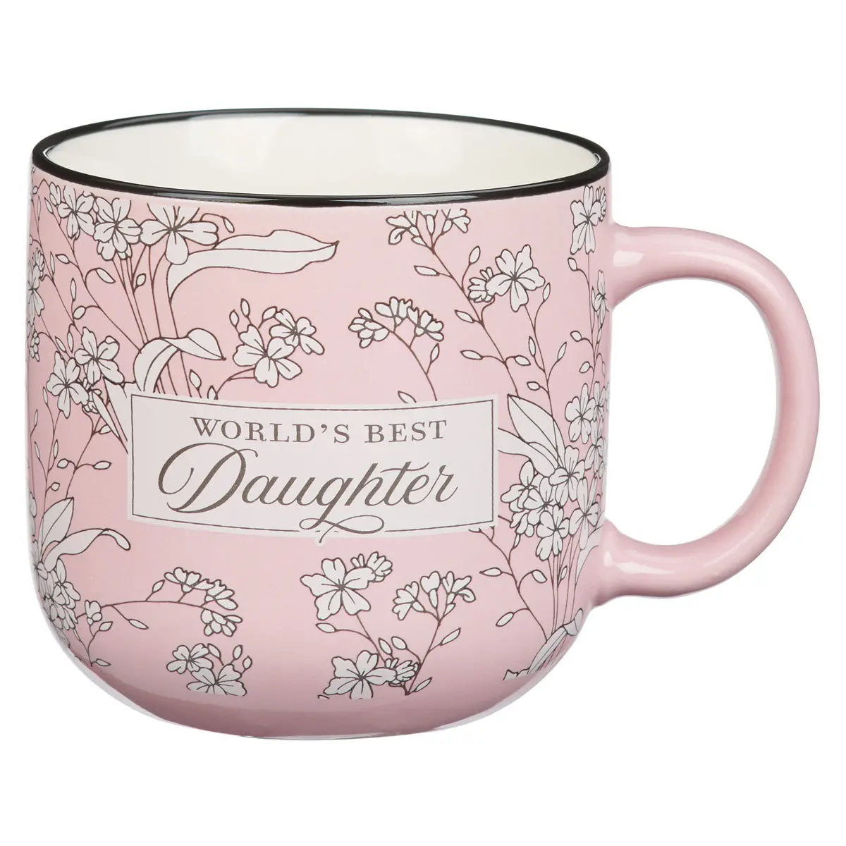 World's Best Daughter Pink Ceramic Mug 1