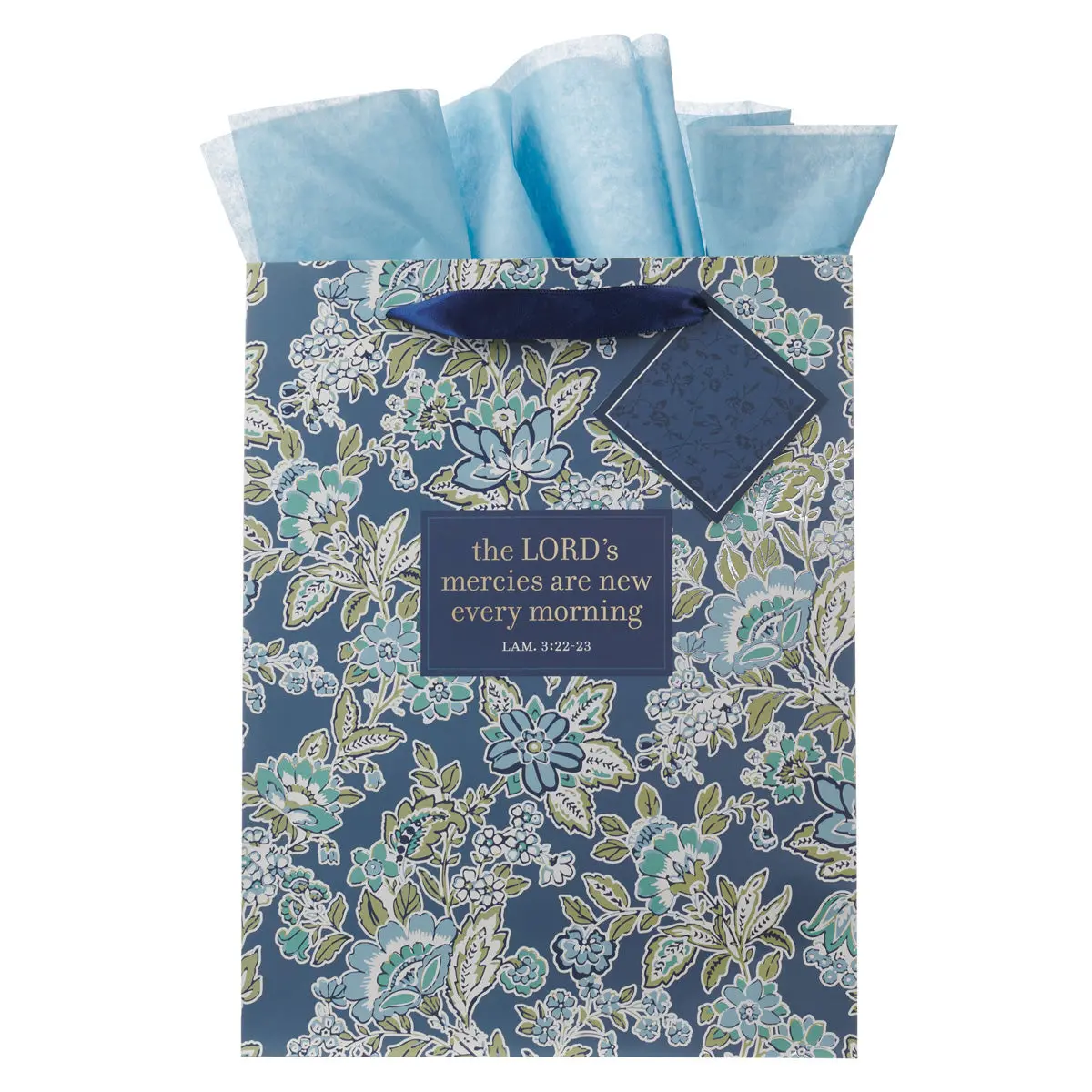 The Lord's Mercies Are New Every Morning Portrait Gift Bag With Gift Tag 1
