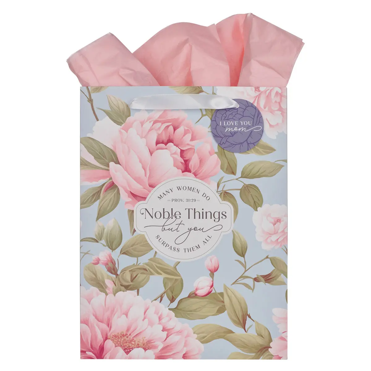 Many Women Do Noble Things But You Surpass Them All Portrait Gift Bag With Gift Tag 1