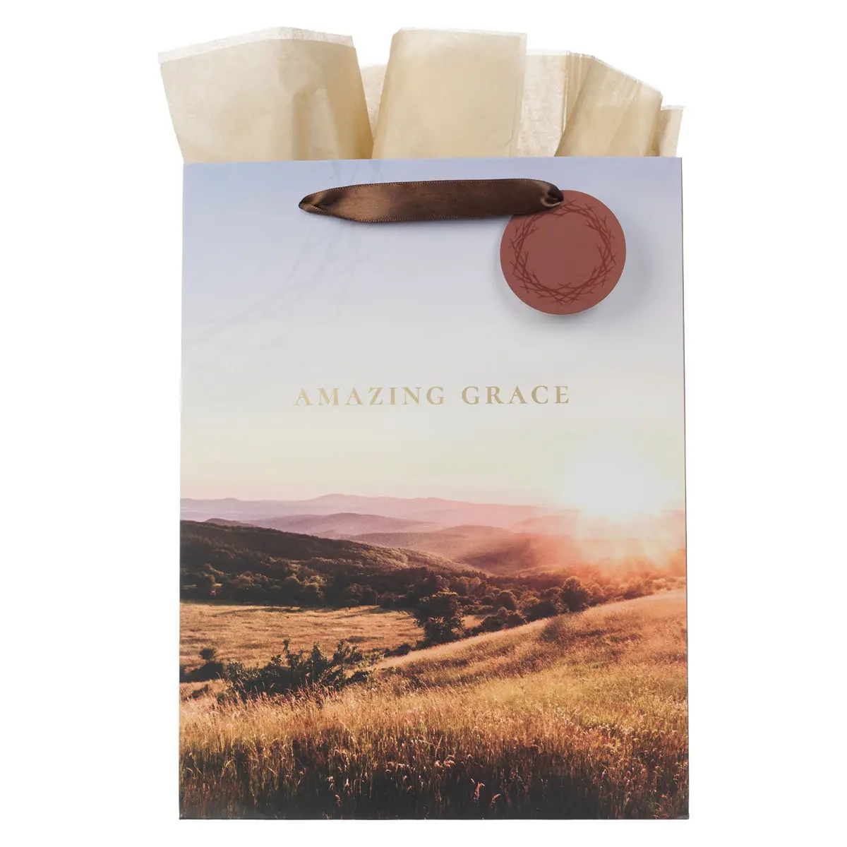 Amazing Grace Crown Of Thorns Portrait Gift Bag With Gift Tag 1