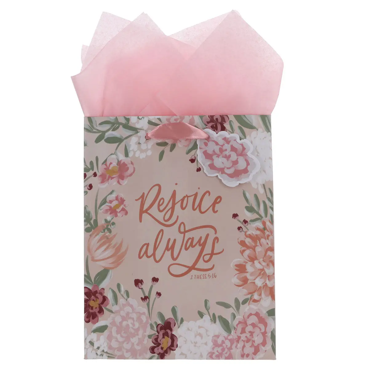 Rejoice Always Medium Gift Bag With Gift Tag 1