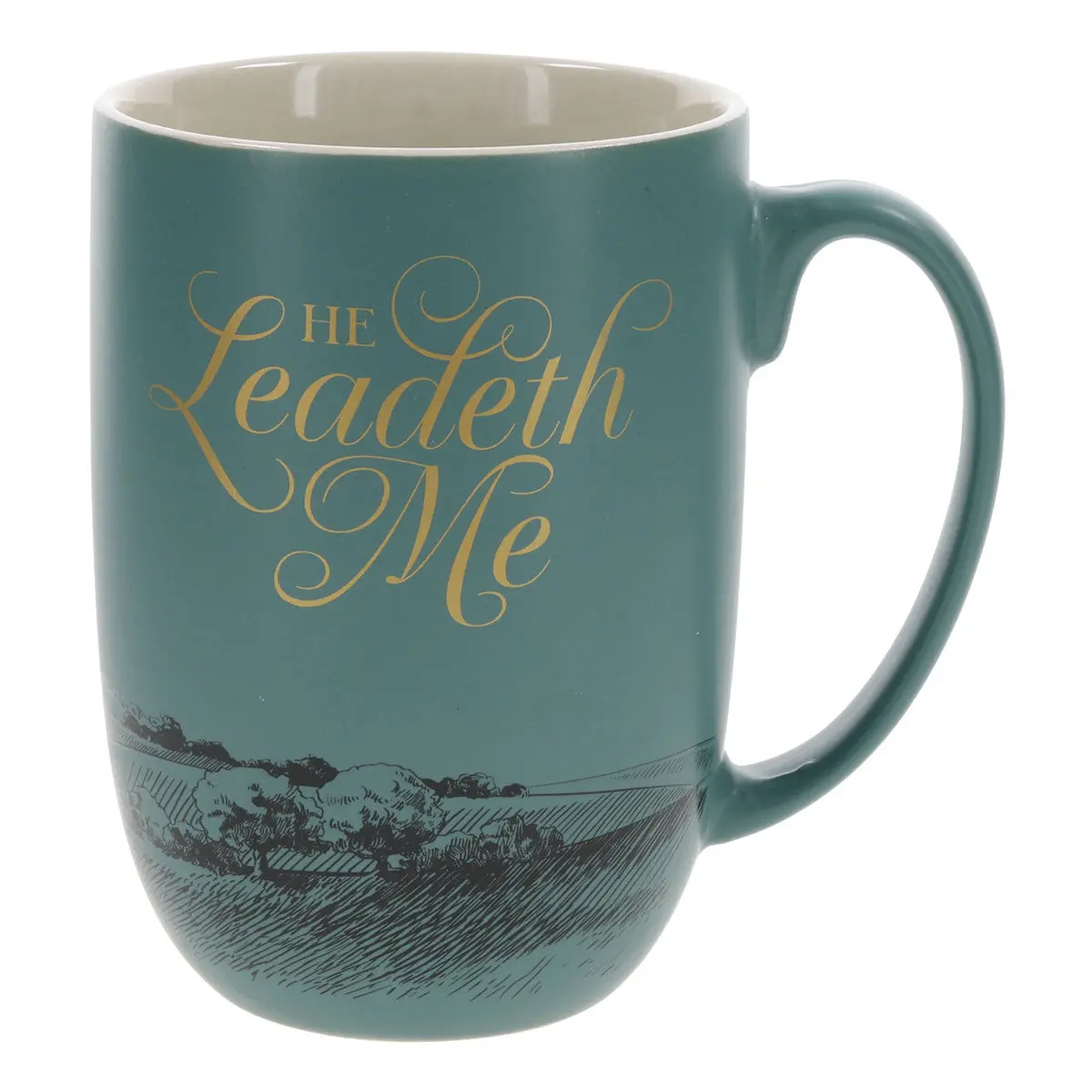 He Leadeth Me Ceramic Mug 1