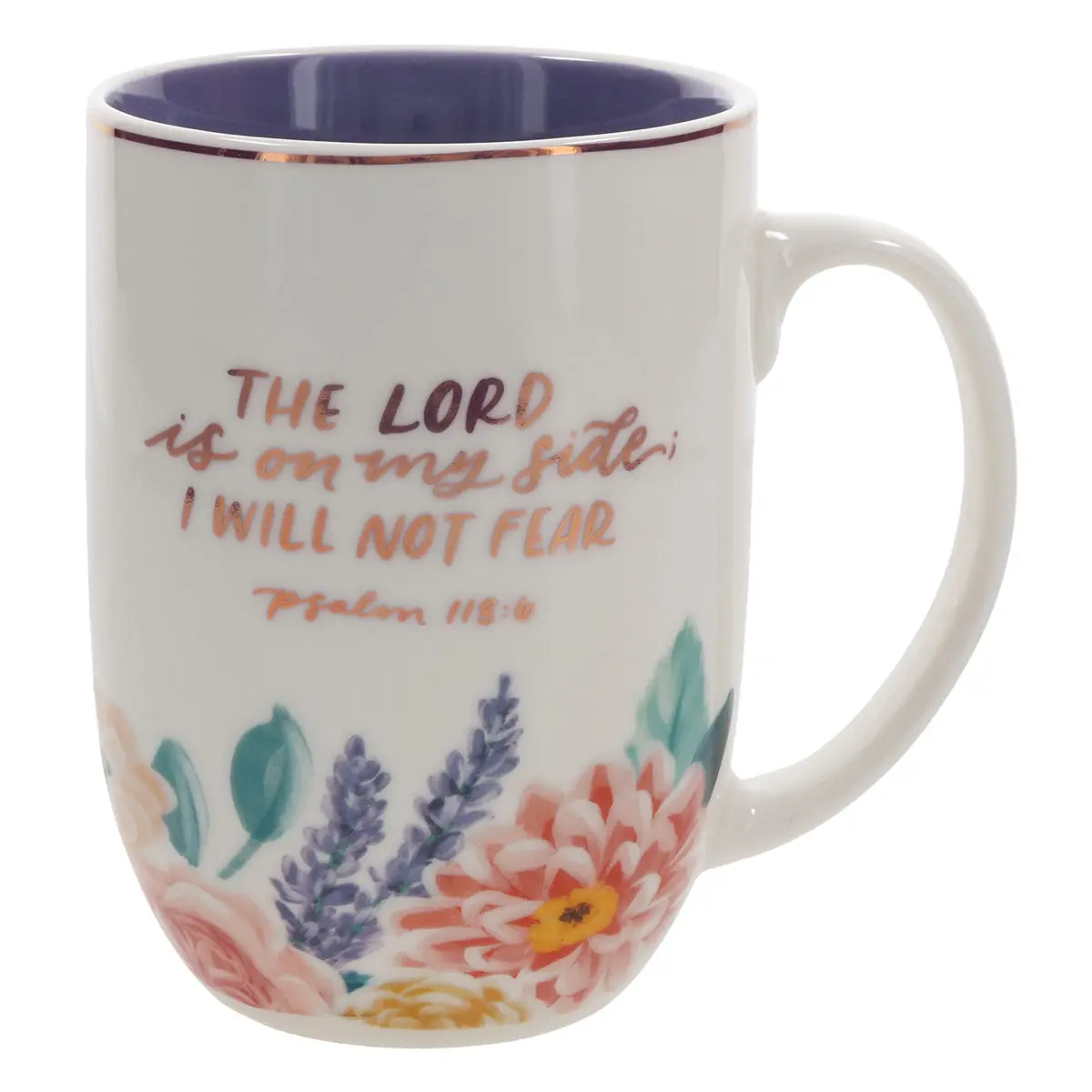 The Lord Is On My Side I Will Not Fear Ceramic Mug 1
