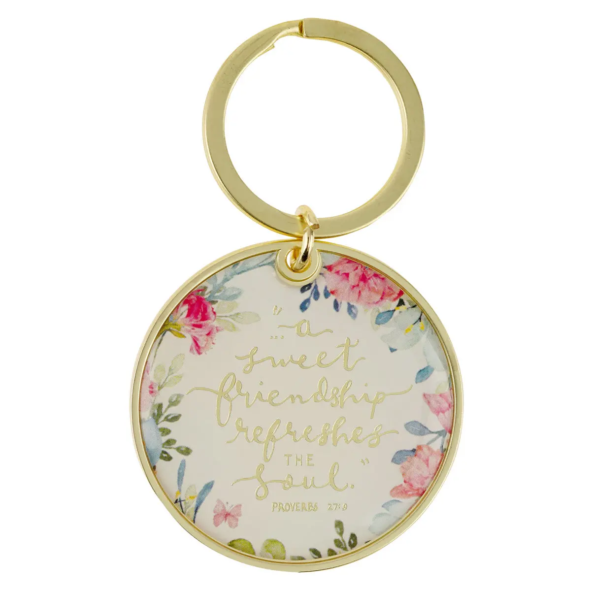 A Sweet Friendship Refreshes The Soul Metal Key Ring 1
