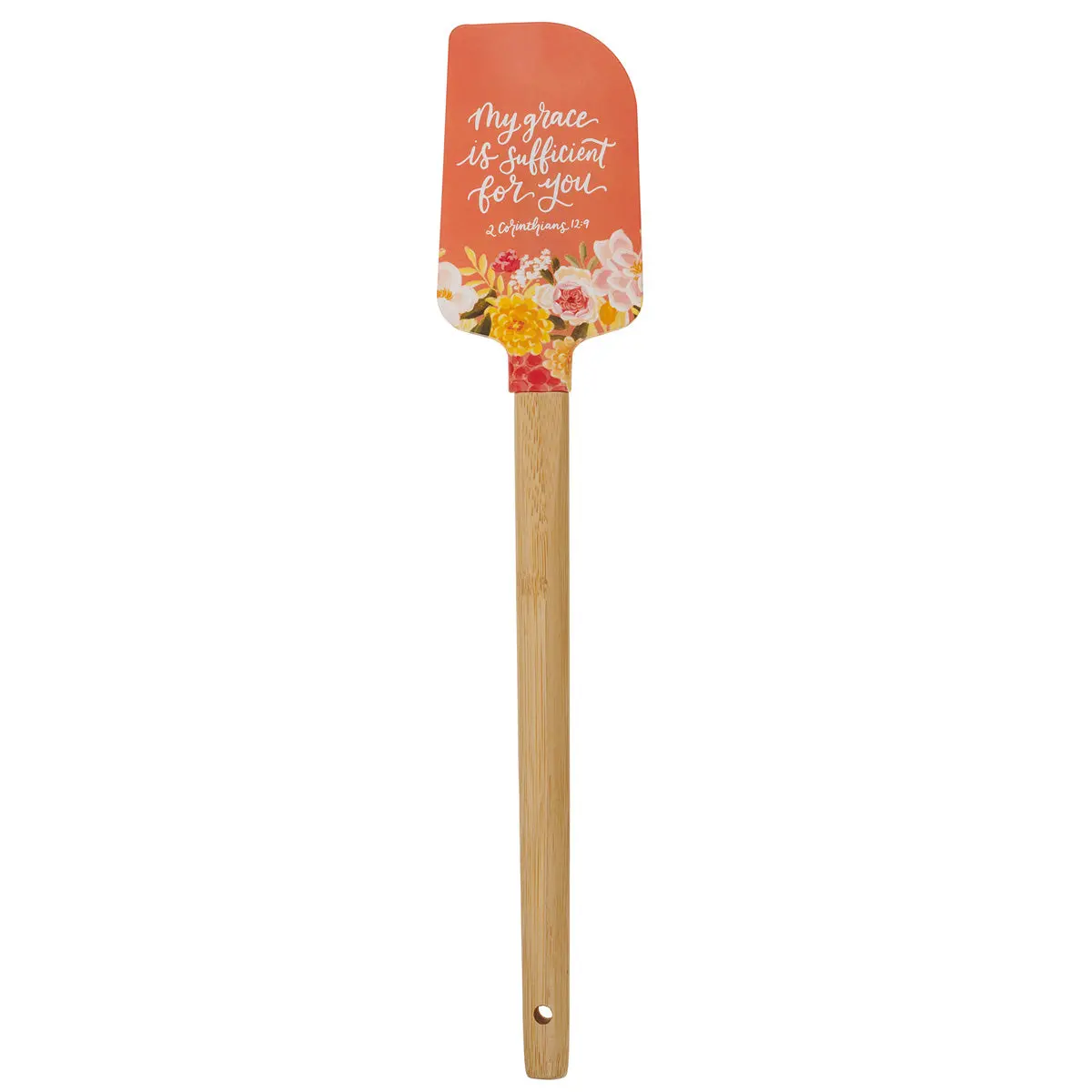 My Grace Is Sufficient For You Silicone Spatula With Bamboo Handle 1