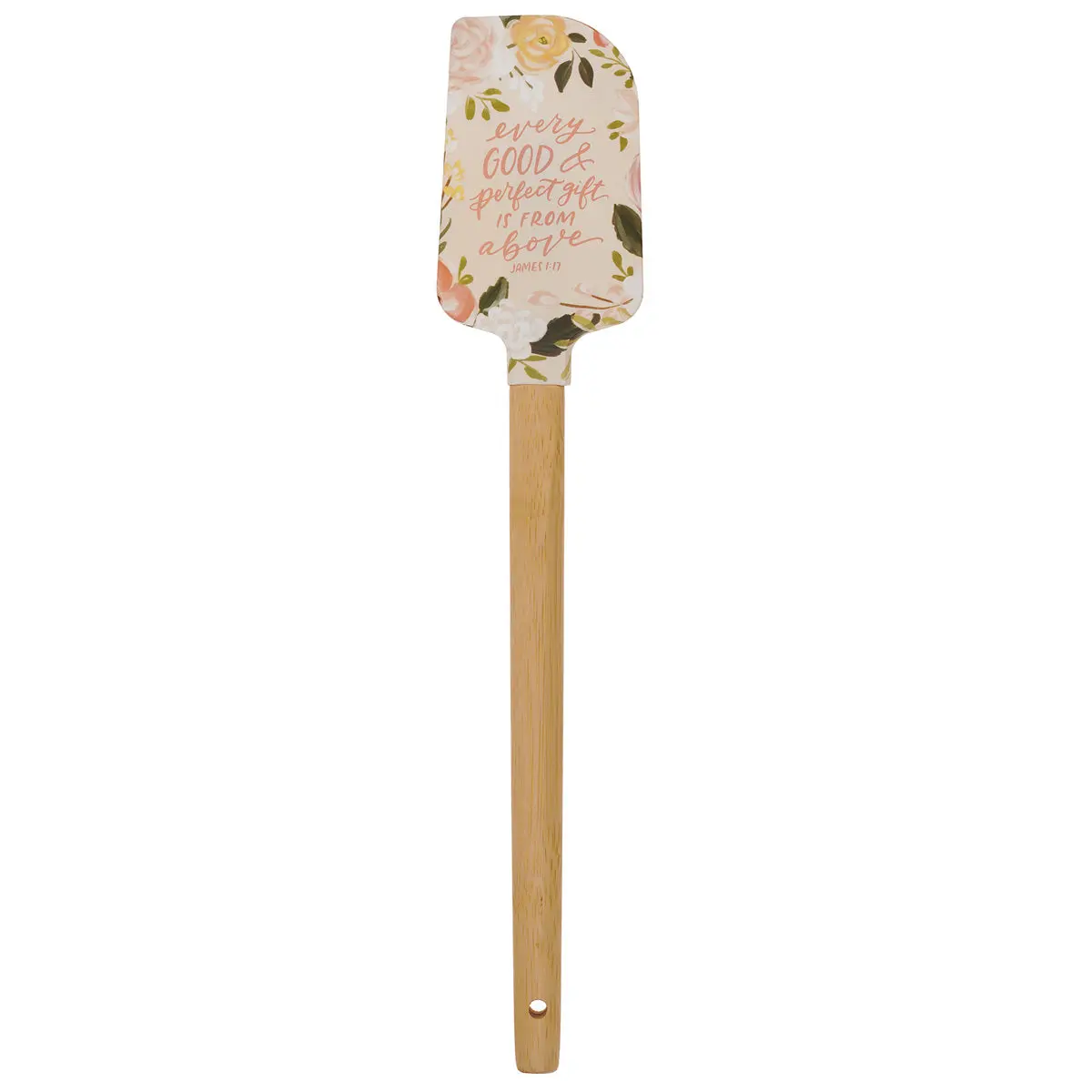 Every Good And Perfect Gift Is From Above Silicone Spatula With Bamboo Handle 1