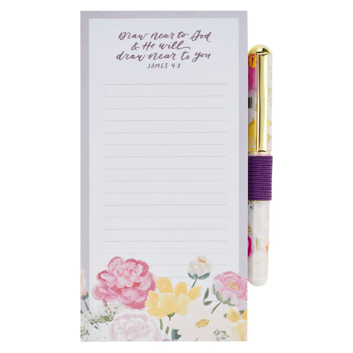 Draw Near To God And He Will Draw Near To You Magnetic Notepad With Pen 1