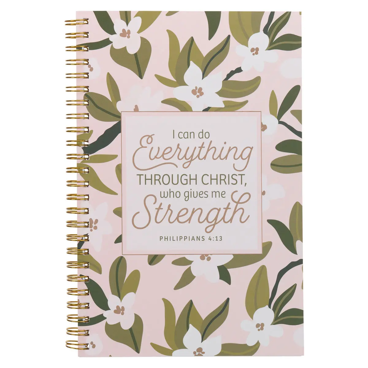 I Can Do Everything Through Christ Who Gives Me Strength Wirebound Notebook 1