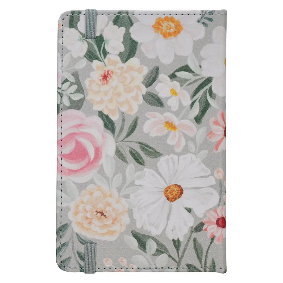 He Restores My Soul Floral Faux Leather Notebook With Elastic Closure 2