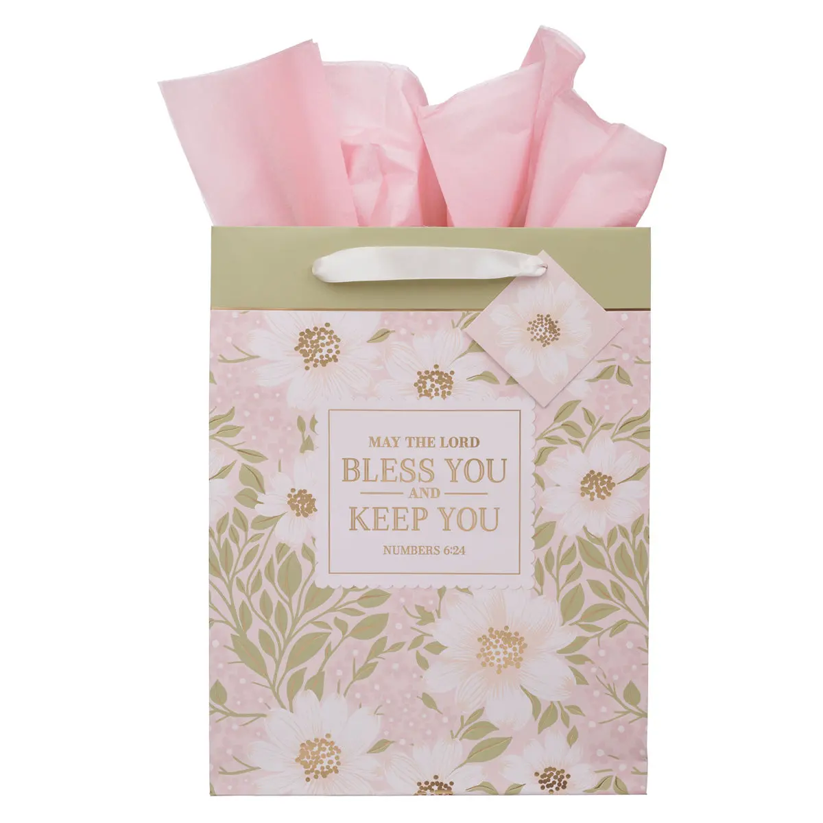 May The Lord Bless You And Keep You Portrait Gift Bag With Gift Tag 1
