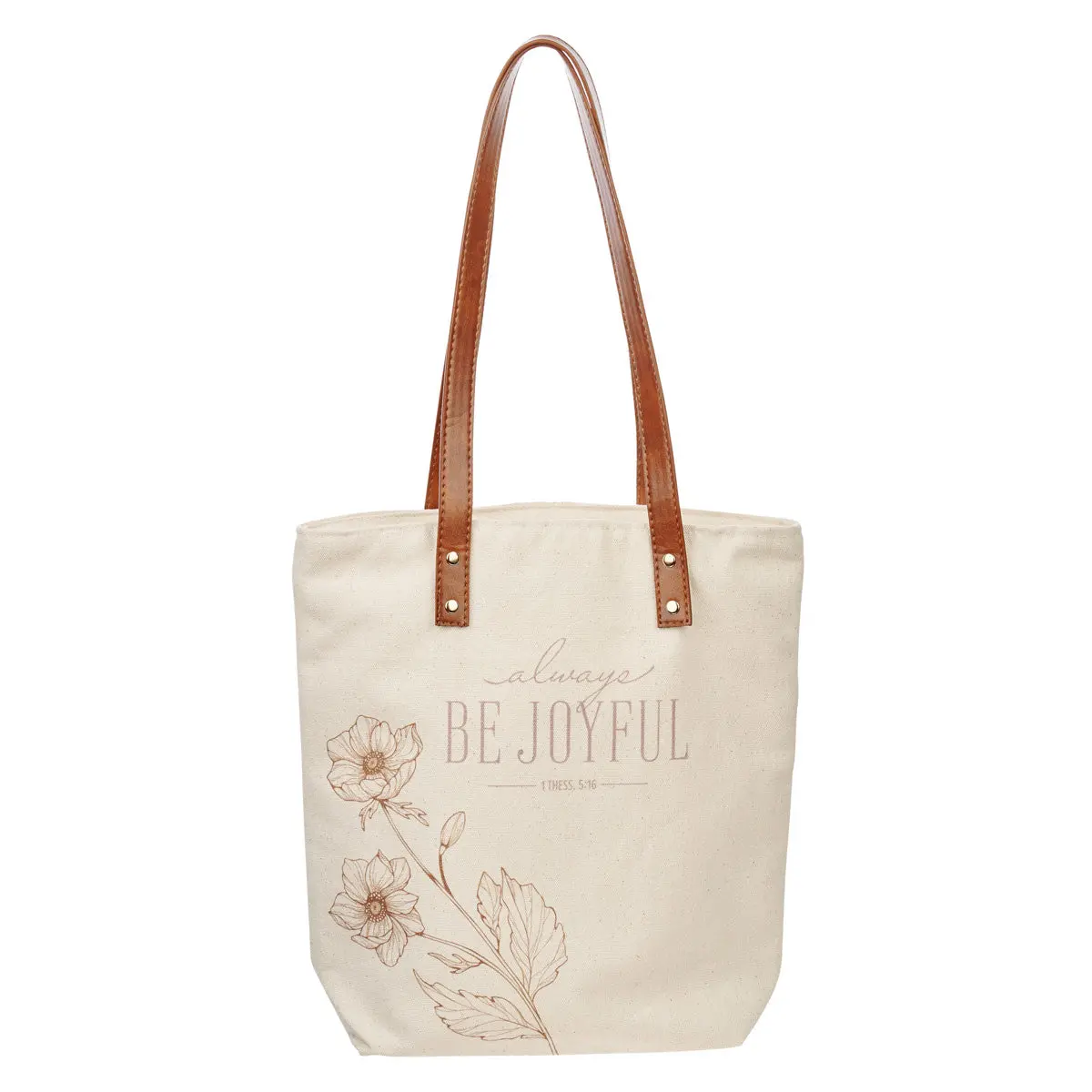 Always Be Joyful Canvas Tote Bag 1