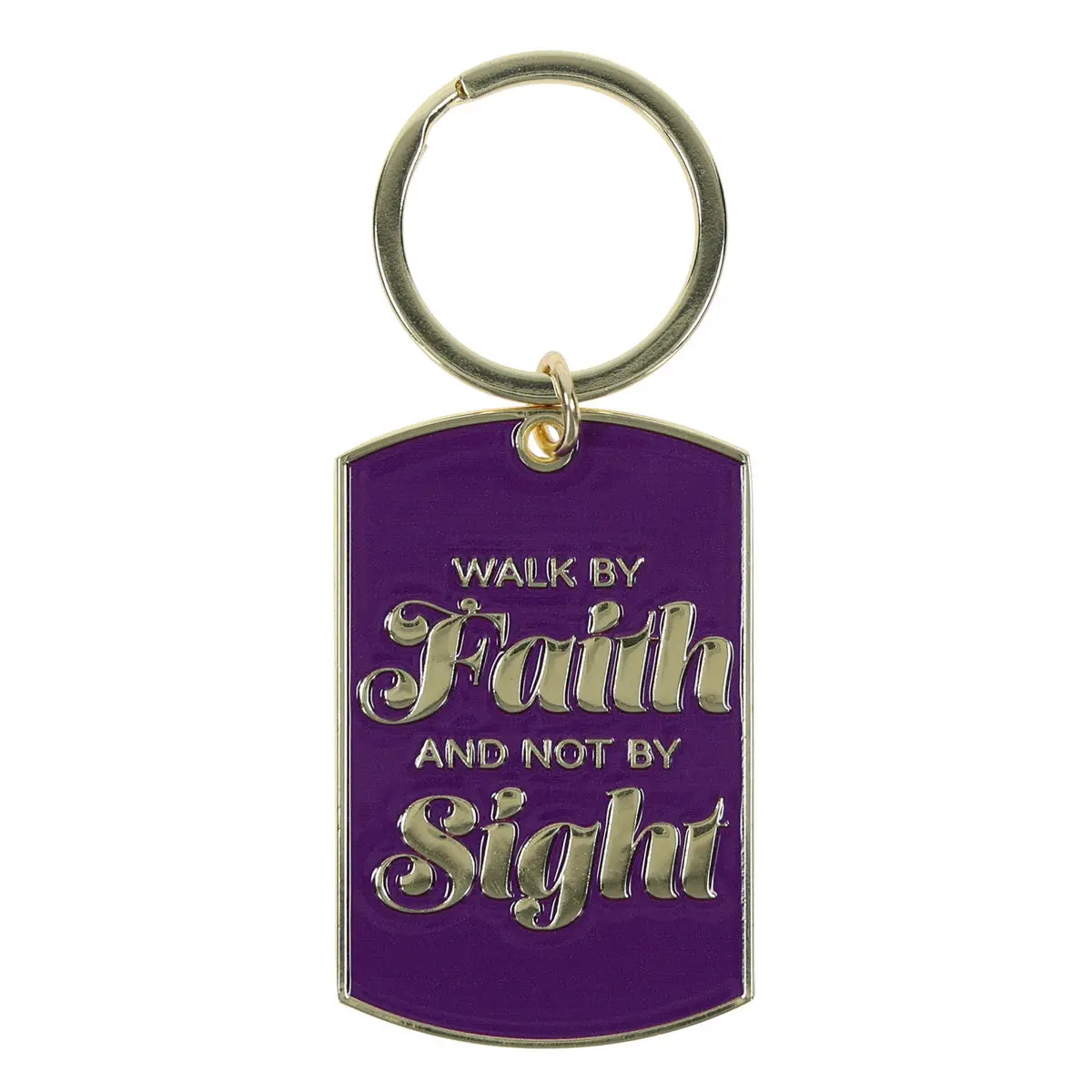 Walk By Faith And Not By Sight Metal Keychain 1