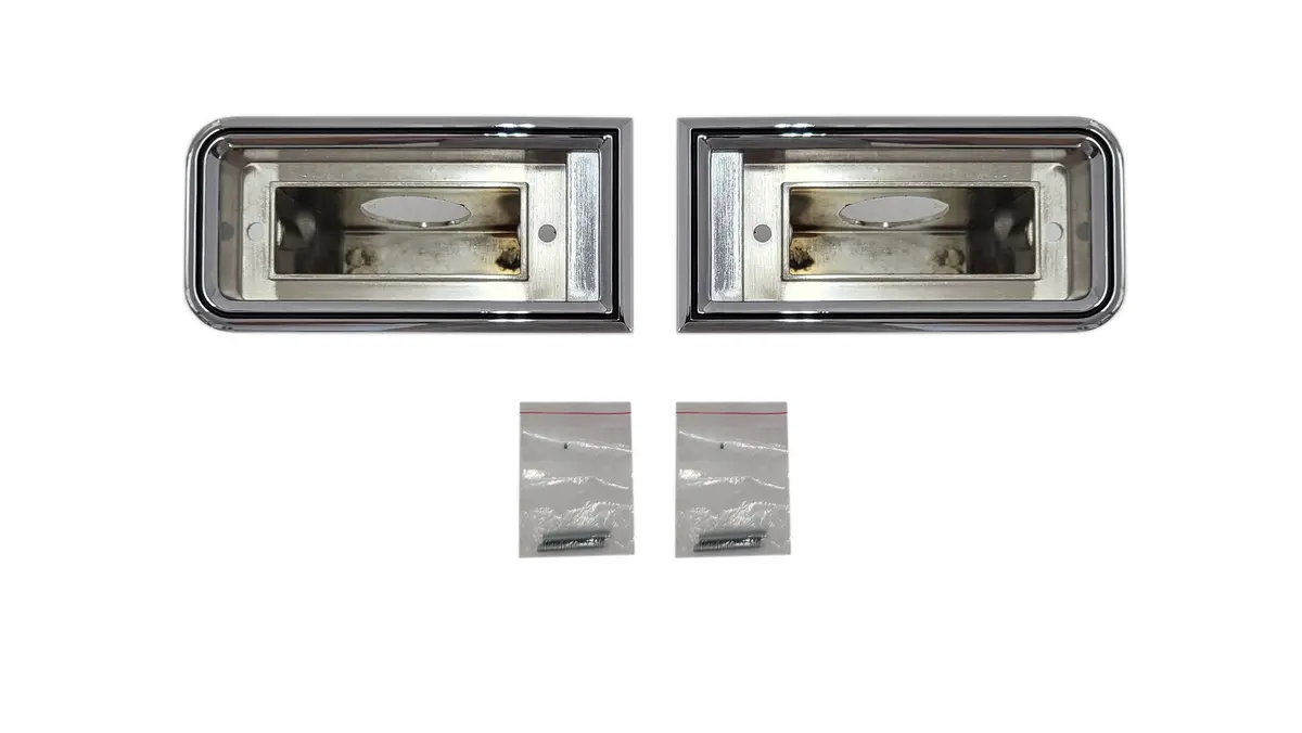 1305-66 Mopar 1966 Dodge Coronet Back-Up Light Bezels 1