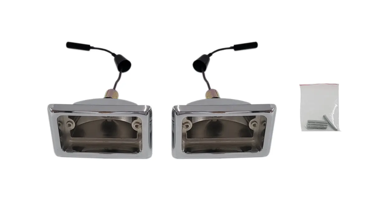 1305-66Ch Mopar 1966-67 Dodge Charger And 1967 Coronet Back-Up Light Bezels 1