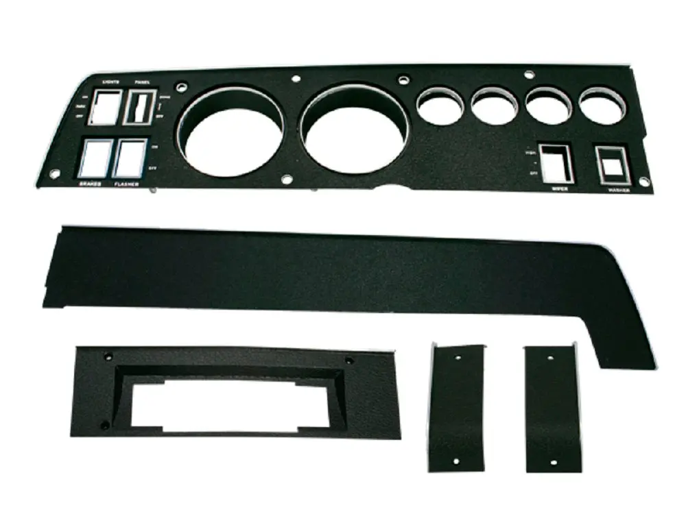 141-8Set Mopar 1969 B-Body Rallye Dash Bezel Kit (8 Track - No Ac) 1