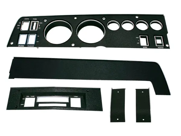 141-Set Mopar 1969 B-Body Rallye Dash Bezel Kit (Am/Fm - No Ac) 1