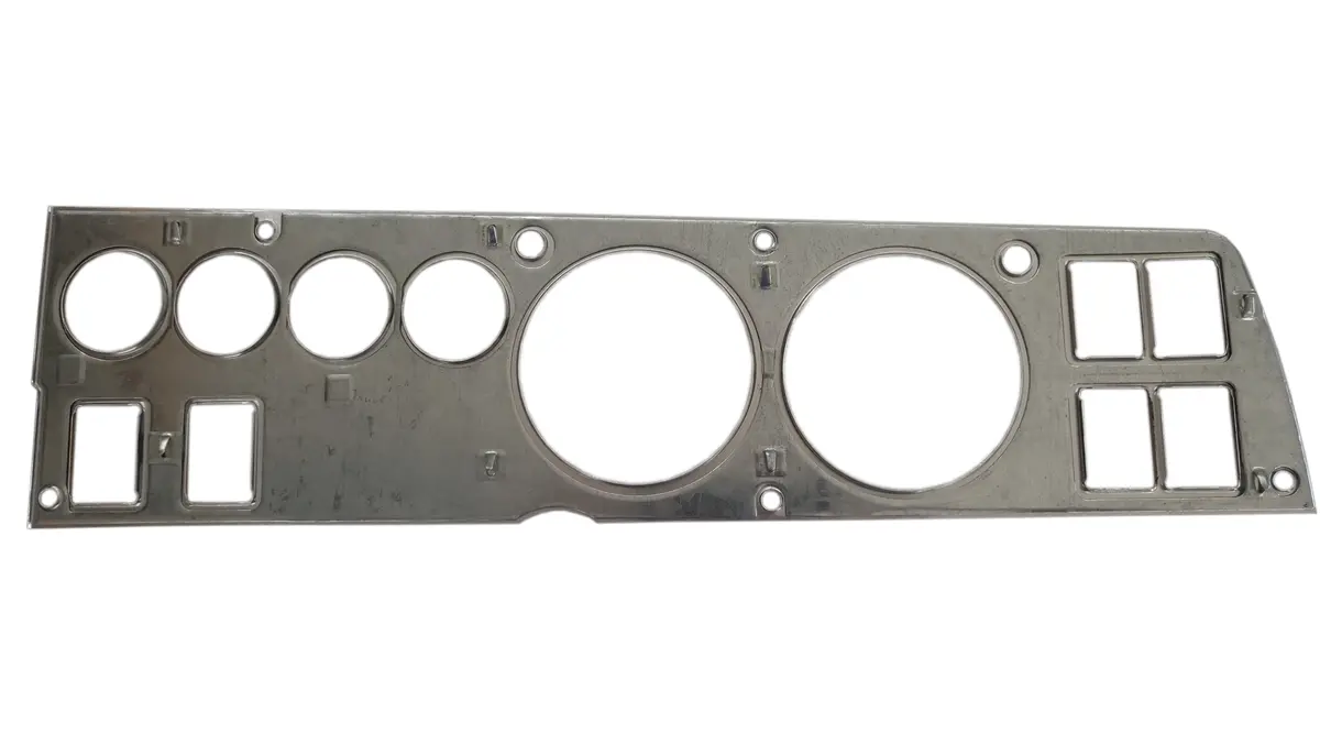 141W-8Acset Mopar 1969 B-Body Woodgrain Rallye Dash Bezel Kit (8 Track - Ac) 2