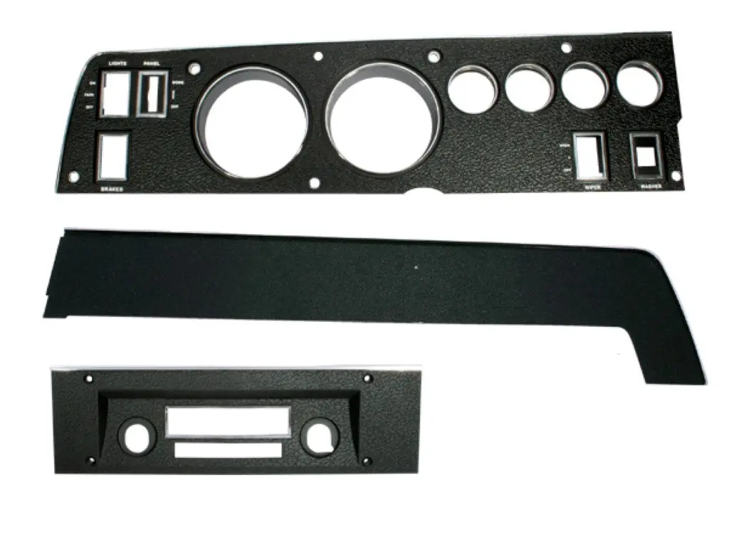 142-Acset Mopar 1970 B-Body Rallye Dash Bezel Kit (Am/Fm - With Ac) 1
