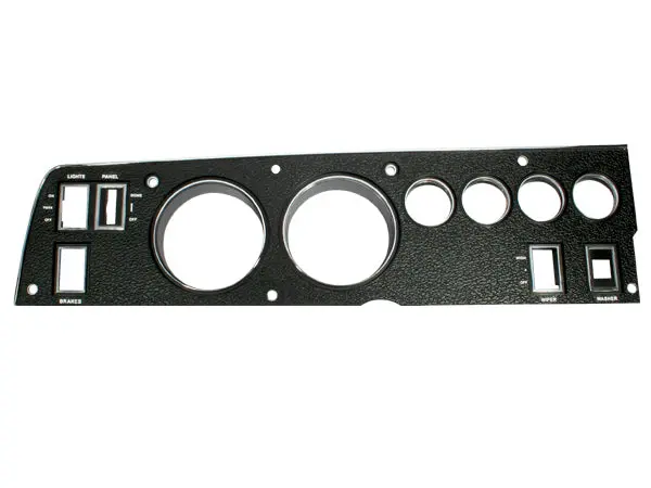 142-Acrdset Mopar 1970 B-Body Rallye Dash Bezel Kit (Radio Delete - With Ac) 1