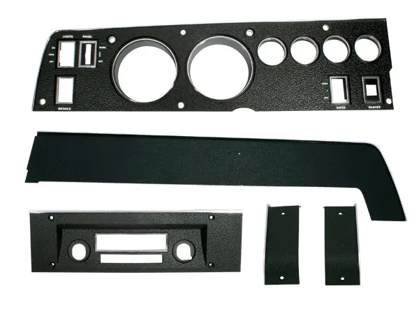 142-Set Mopar 1970 B-Body Rallye Dash Bezel Kit (Am/Fm - No Ac) 1